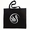 Silver Swans Heavy Tote Black