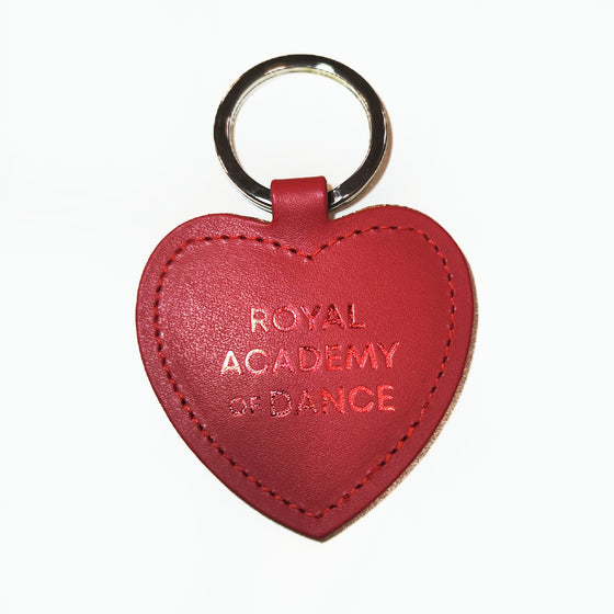 Recycled Leather Heart Keyring