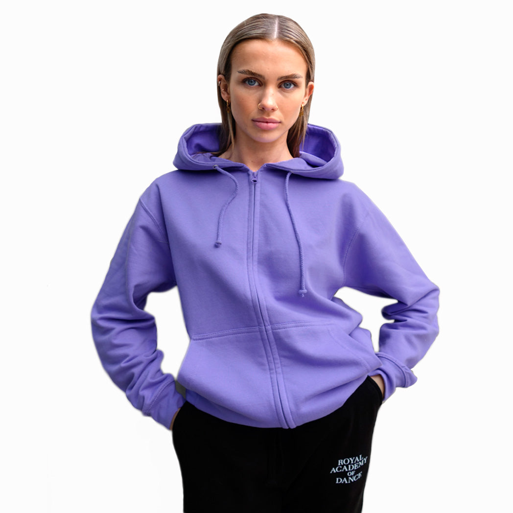 RAD Zip up Hoodie Lilac