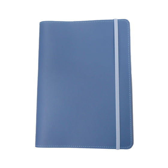 A5 Recycled Leather Folio Pale Blue