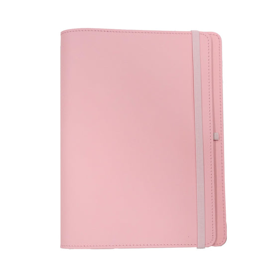 A5 Recycled Leather Folio Pale Pink