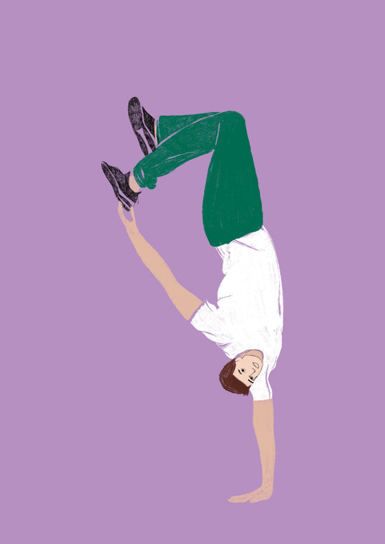 Street Dance Boy Greeting Card